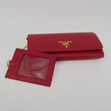 Red Saffiano Wallet