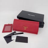 Red Saffiano Wallet