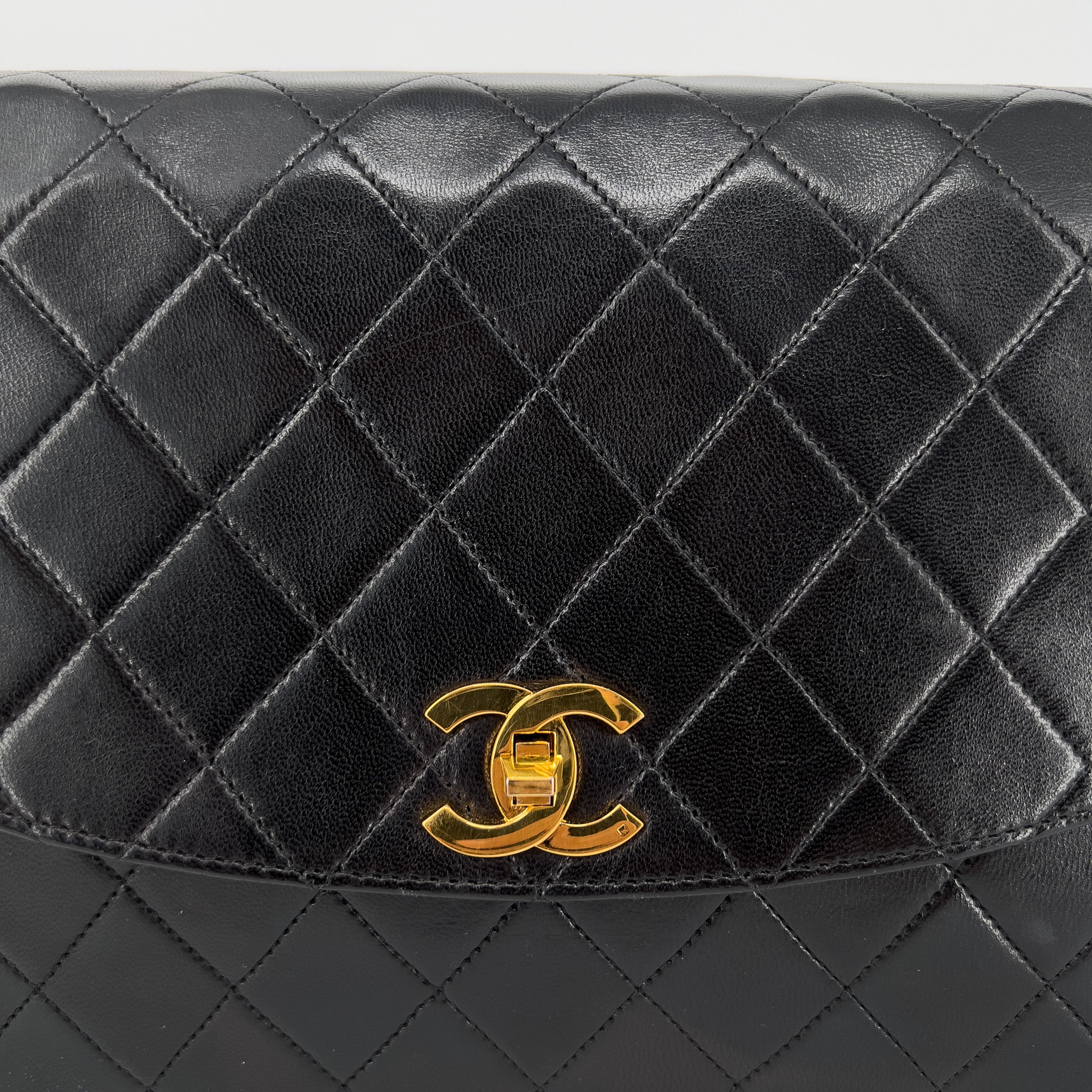 Quilted Lambskin Single Flap Bag