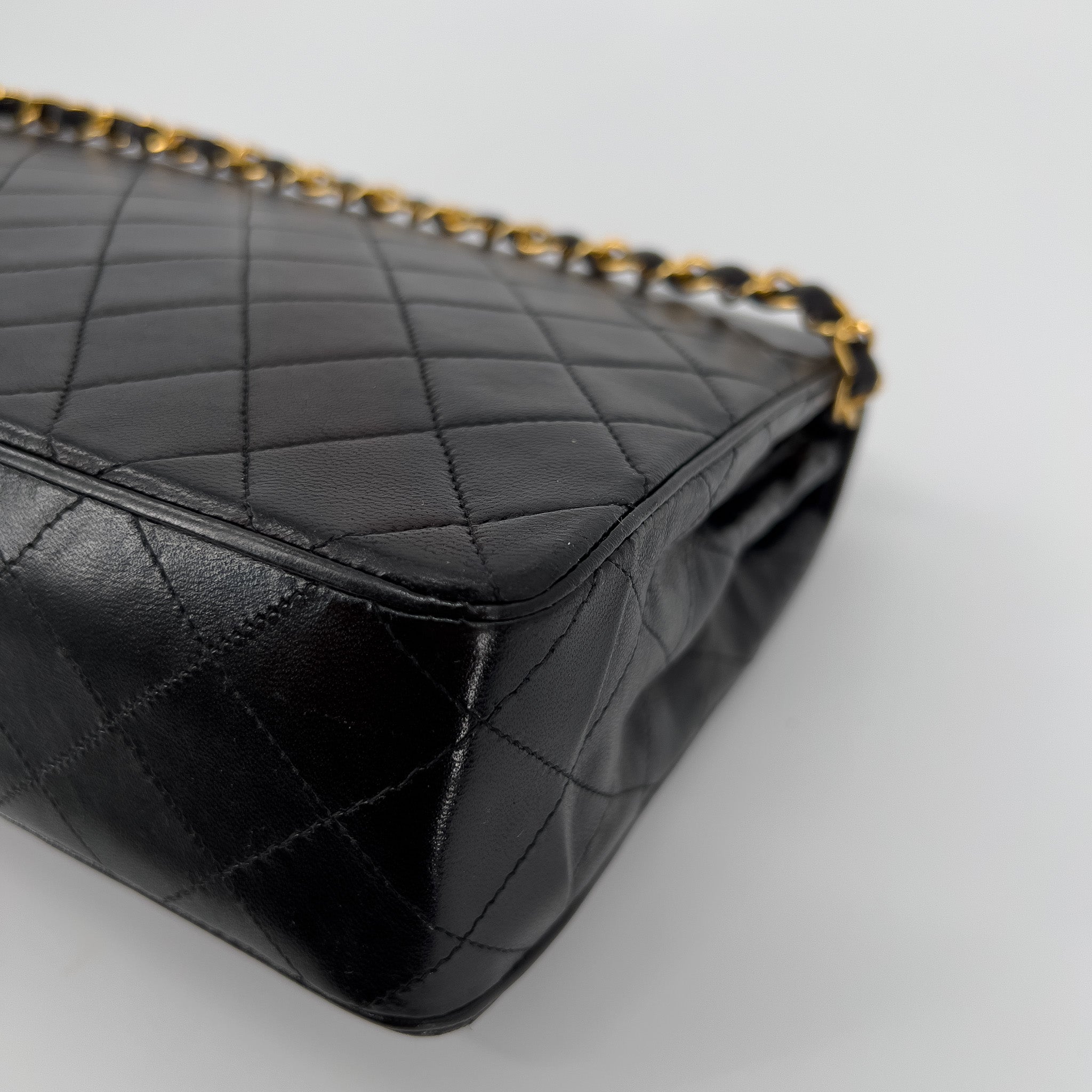 Quilted Lambskin Single Flap Bag