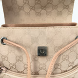 Nude GG Web Canvas Small Backpack