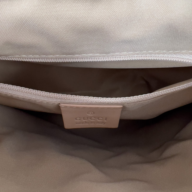 Nude GG Web Canvas Small Backpack