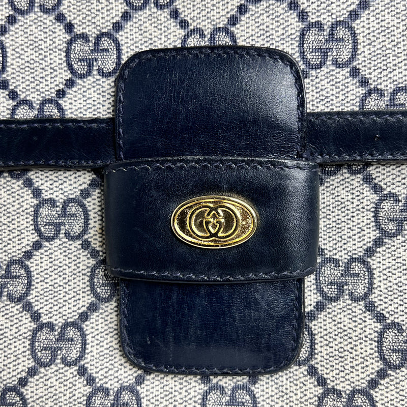 Navy GG Web Crossbody