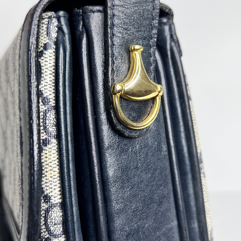 Navy GG Web Crossbody