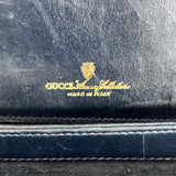 Navy GG Web Crossbody