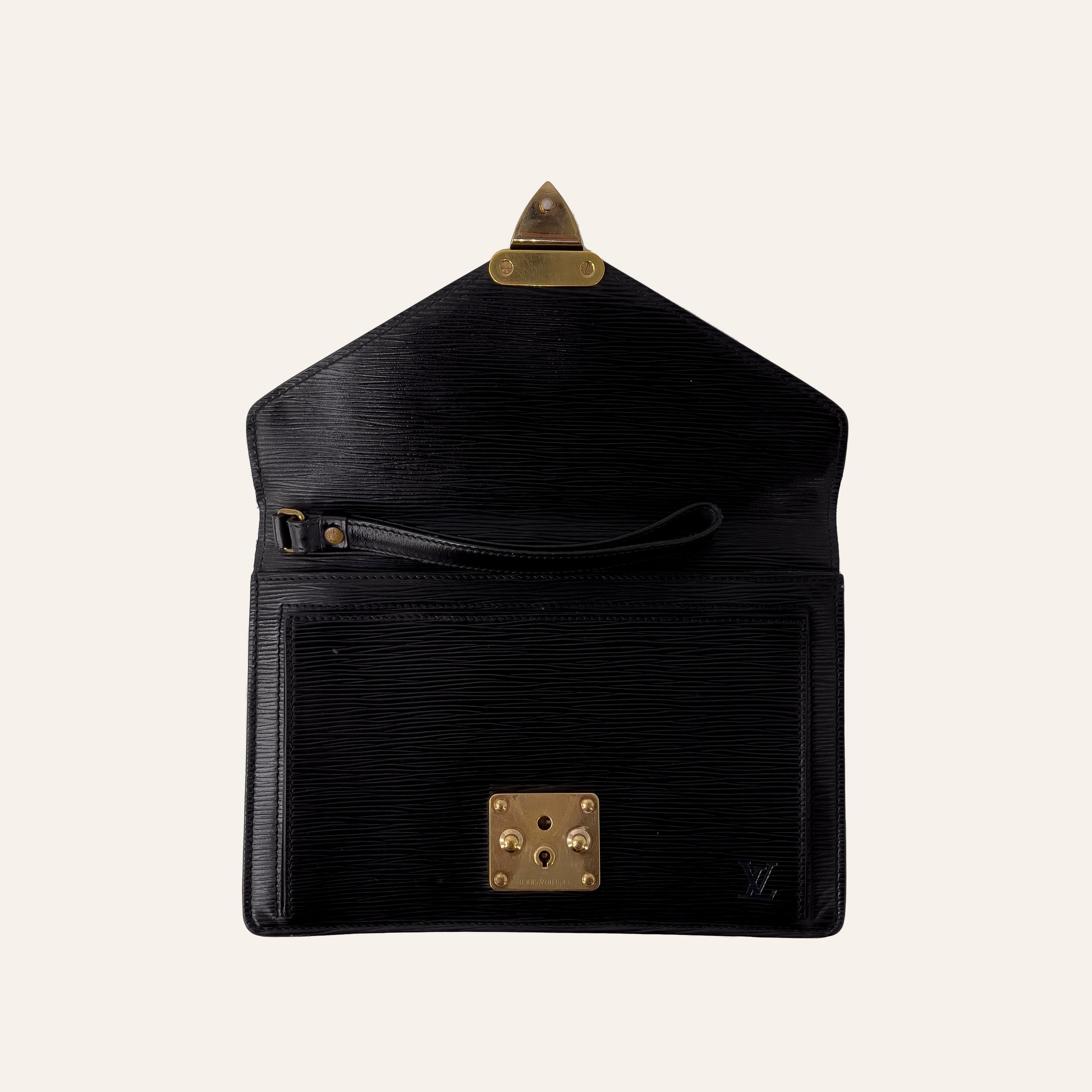 Black Epi Pochette Serie Dragonne