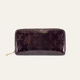 Vernis Patent Calf Leather Zippy Wallet