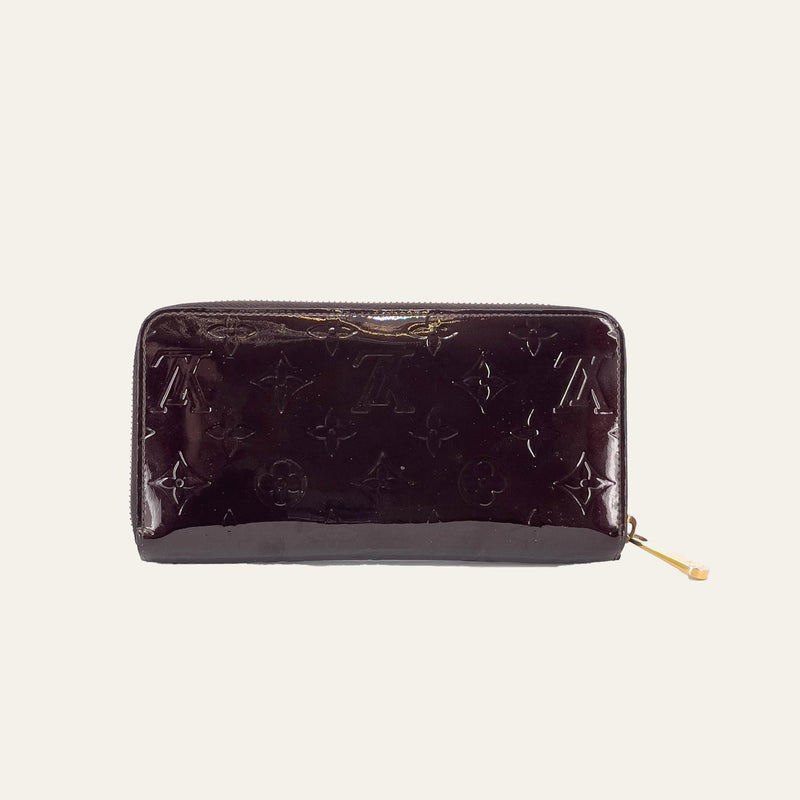 Vernis Patent Calf Leather Zippy Wallet