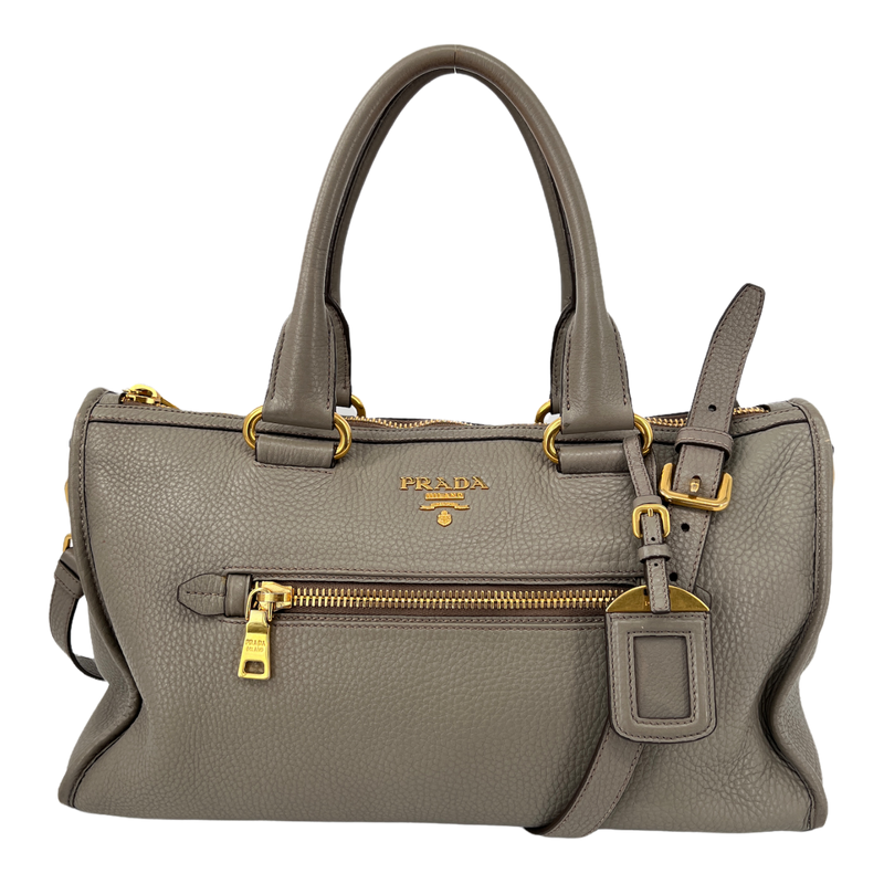 Grey Vitello Daino Bag