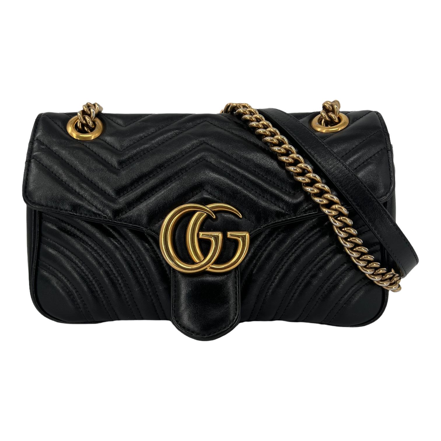 GG Marmont Small Matelassé Shoulder Bag