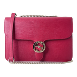 Red Interlocking GG Shoulder Bag