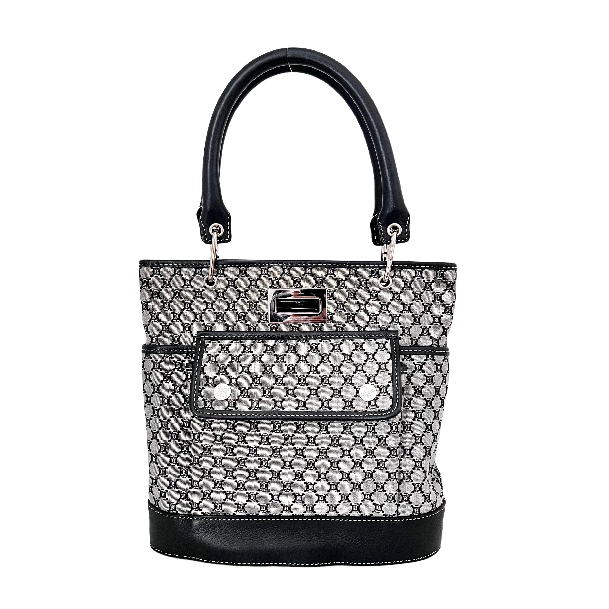 Navy Macadam Mini Tote