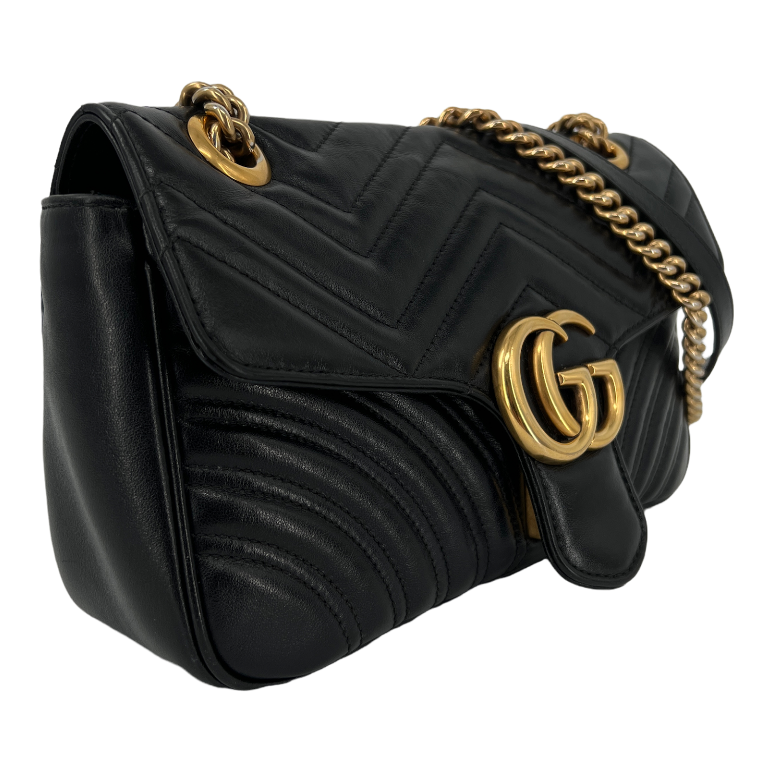 GG Marmont Small Matelassé Shoulder Bag