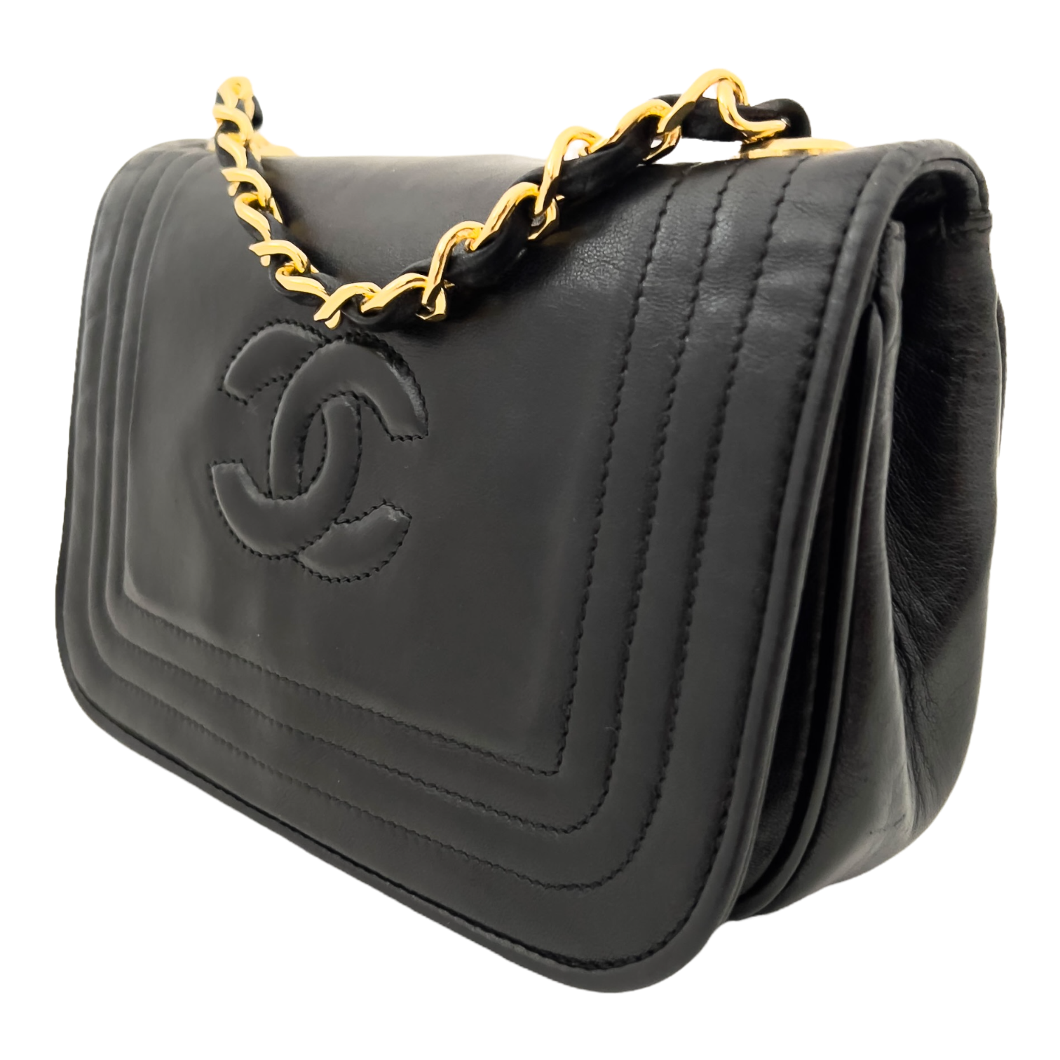 CC Lambskin Mini Shoulder Bag