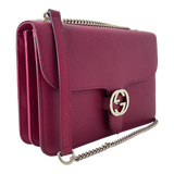 Red Interlocking GG Shoulder Bag