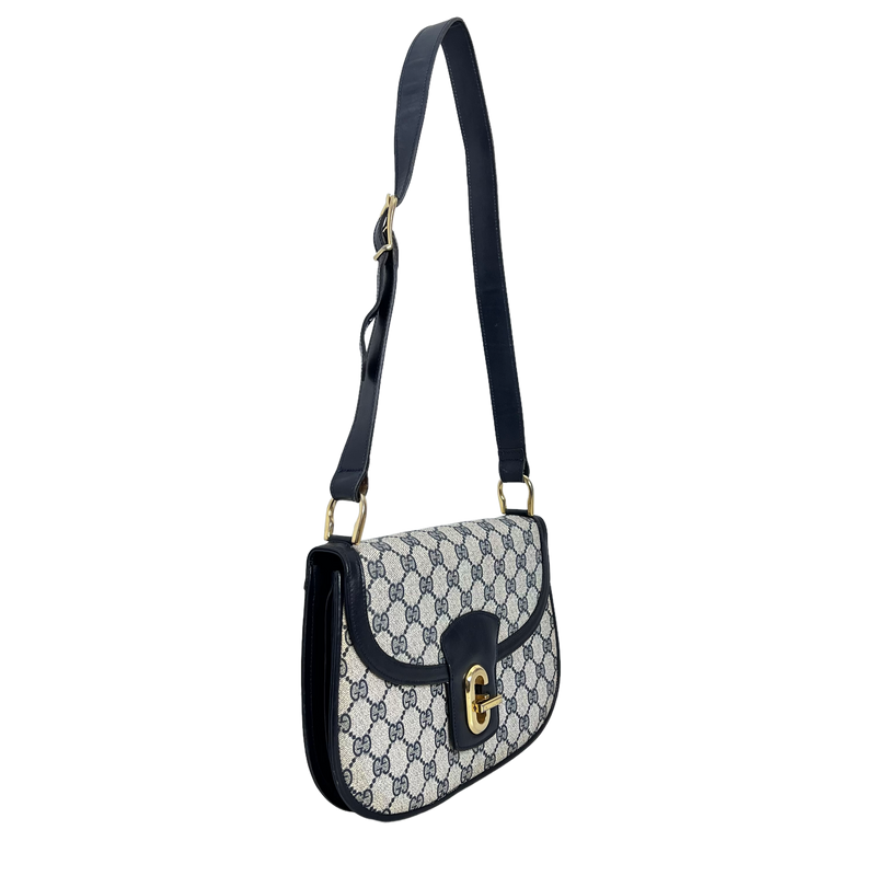 Vintage GG Web Twist Lock Shoulder Bag
