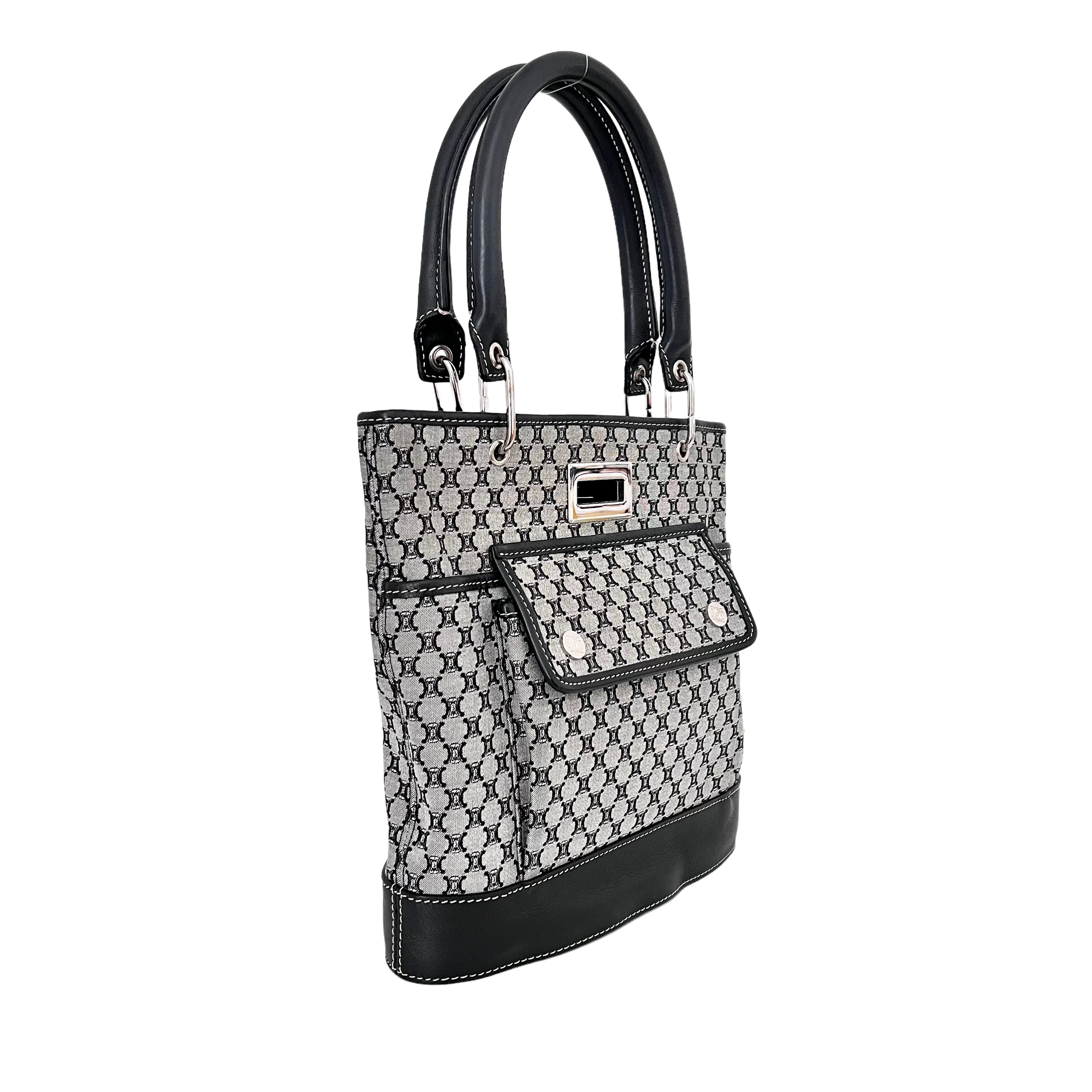 Navy Macadam Mini Tote