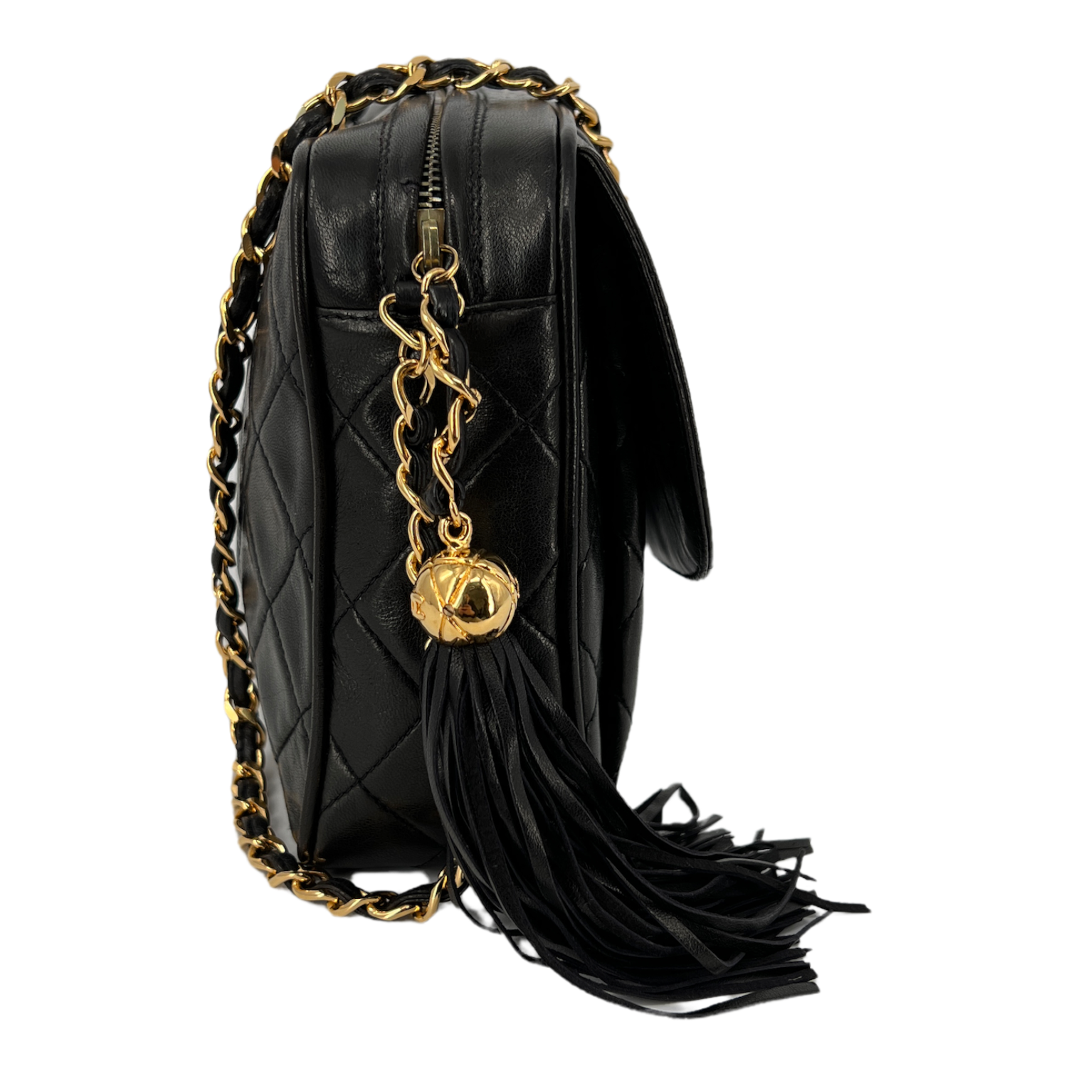 Vintage Black Lambskin Camera Bag