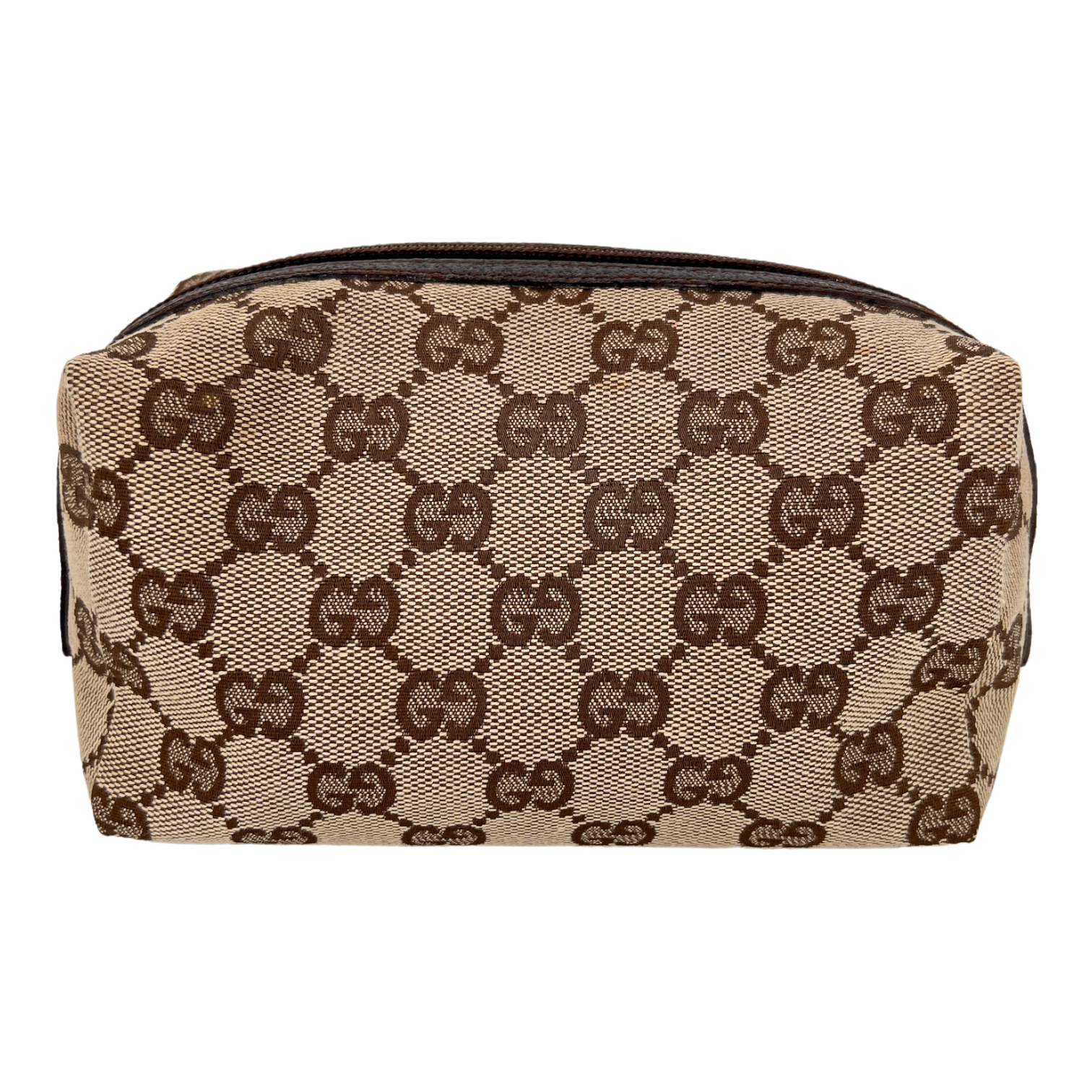 Canvas GG Web Makeup Pouch