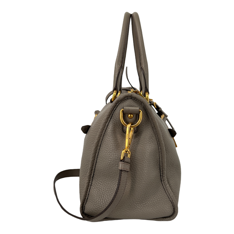 Grey Vitello Daino Bag