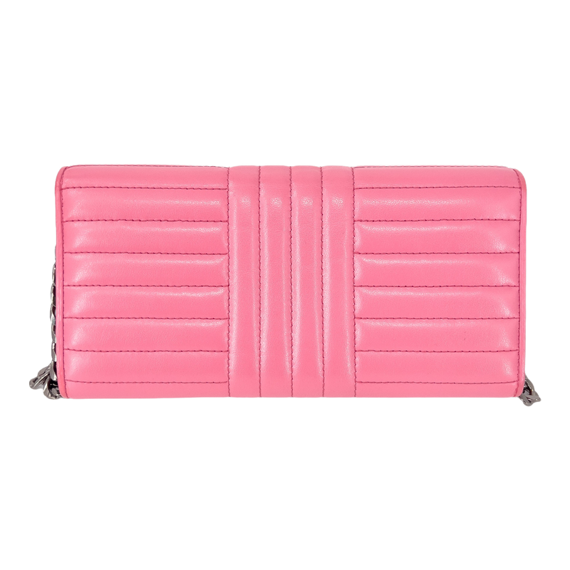 Pink Soft Calfskin Diagramme Continental Wallet