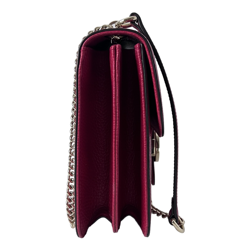 Red Interlocking GG Shoulder Bag