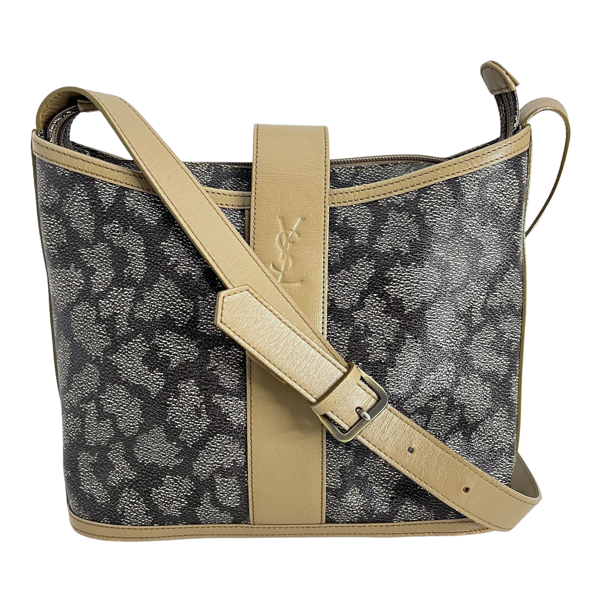 Giraffe Print Snap Close Crossbody