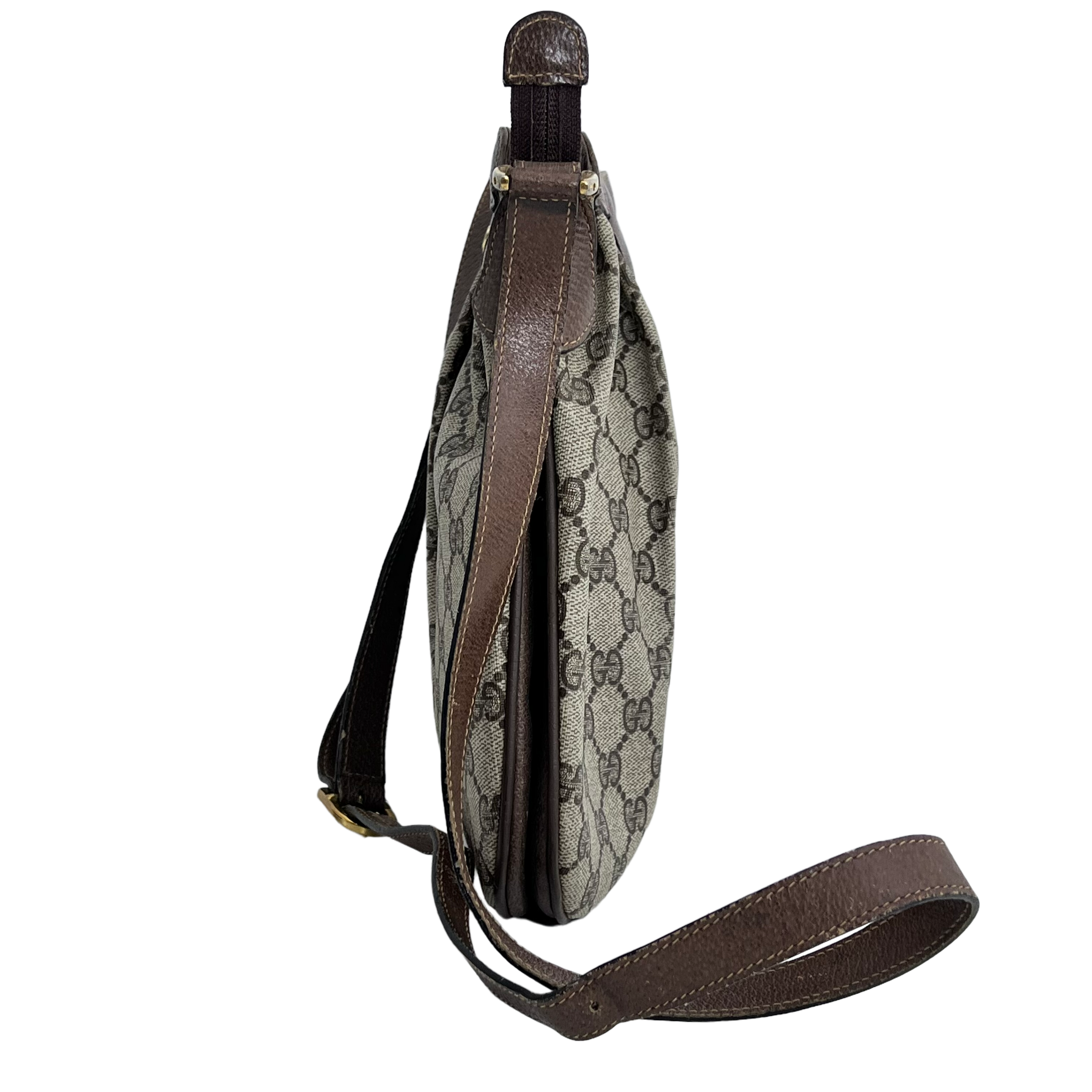 Medium Vintage GG Web Crossbody