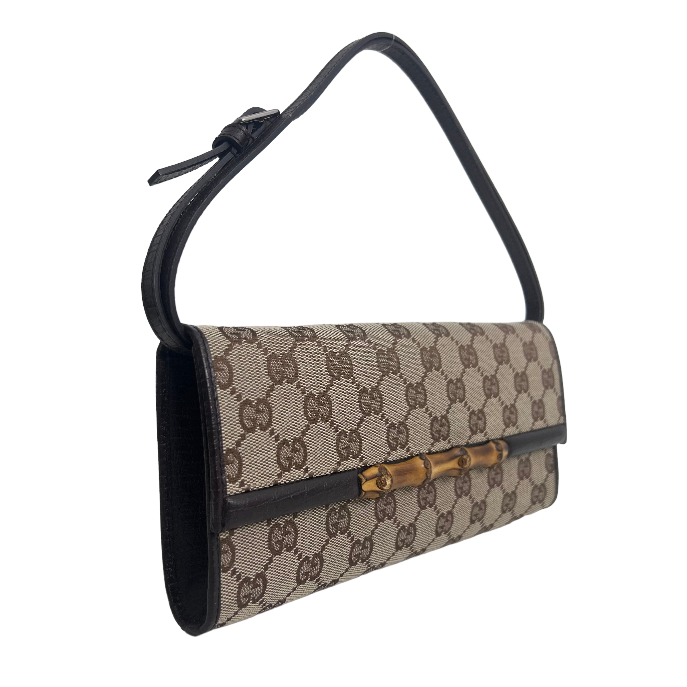 GG Canvas Bamboo Bar Crossbody