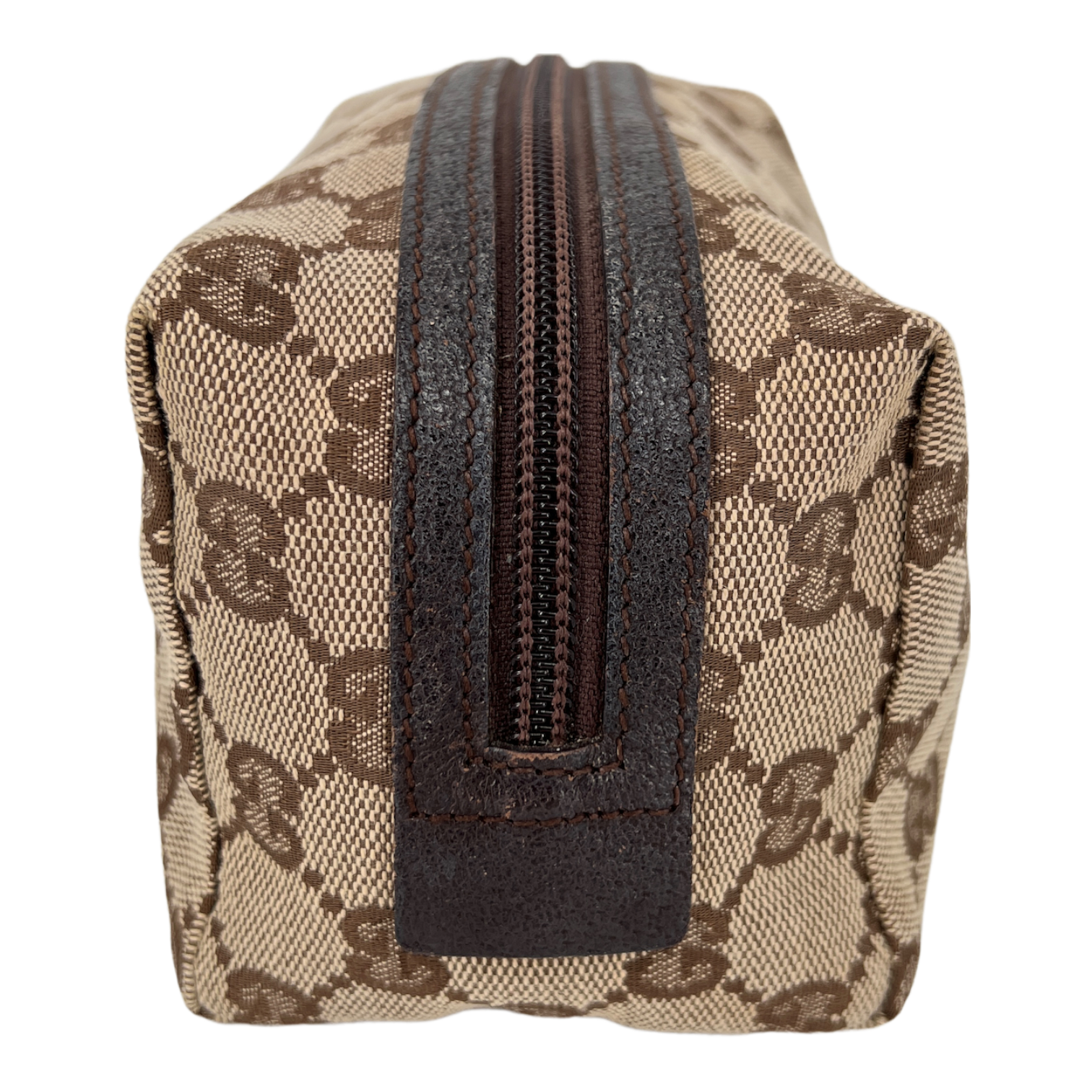 Canvas GG Web Makeup Pouch