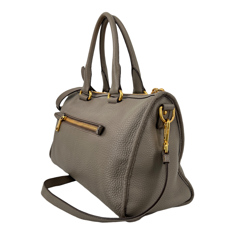 Grey Vitello Daino Bag