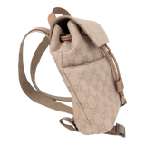 Nude GG Web Canvas Small Backpack