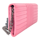 Pink Soft Calfskin Diagramme Continental Wallet