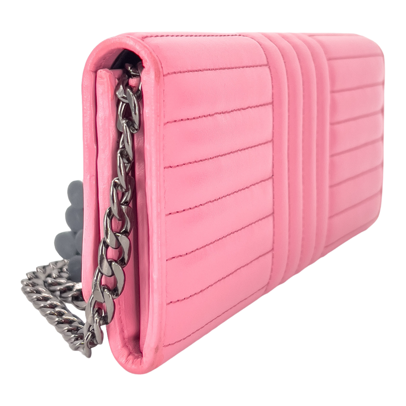 Pink Soft Calfskin Diagramme Continental Wallet