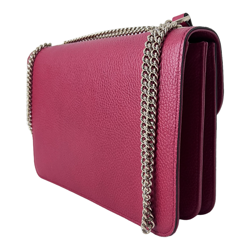 Red Interlocking GG Shoulder Bag