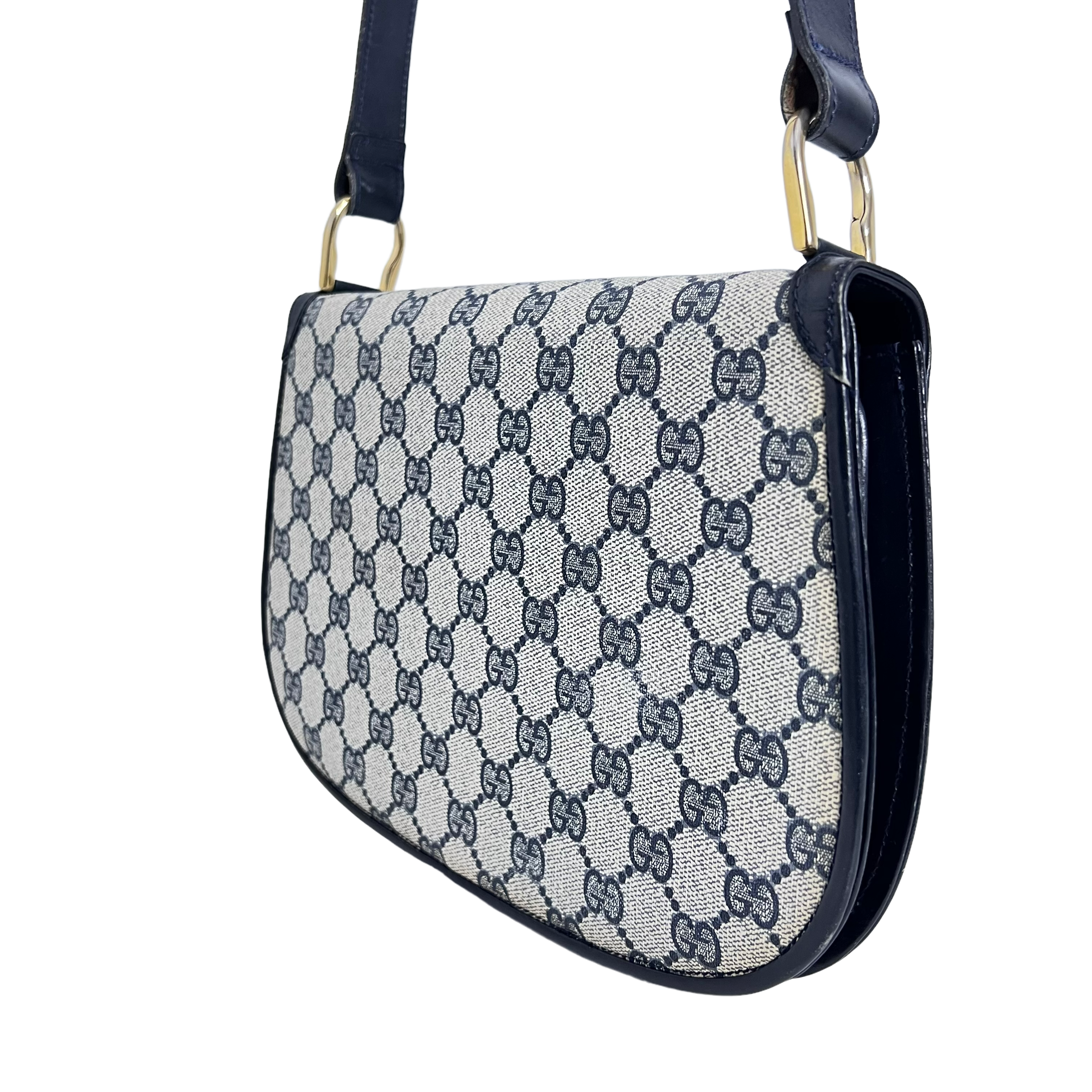 Vintage GG Web Twist Lock Shoulder Bag