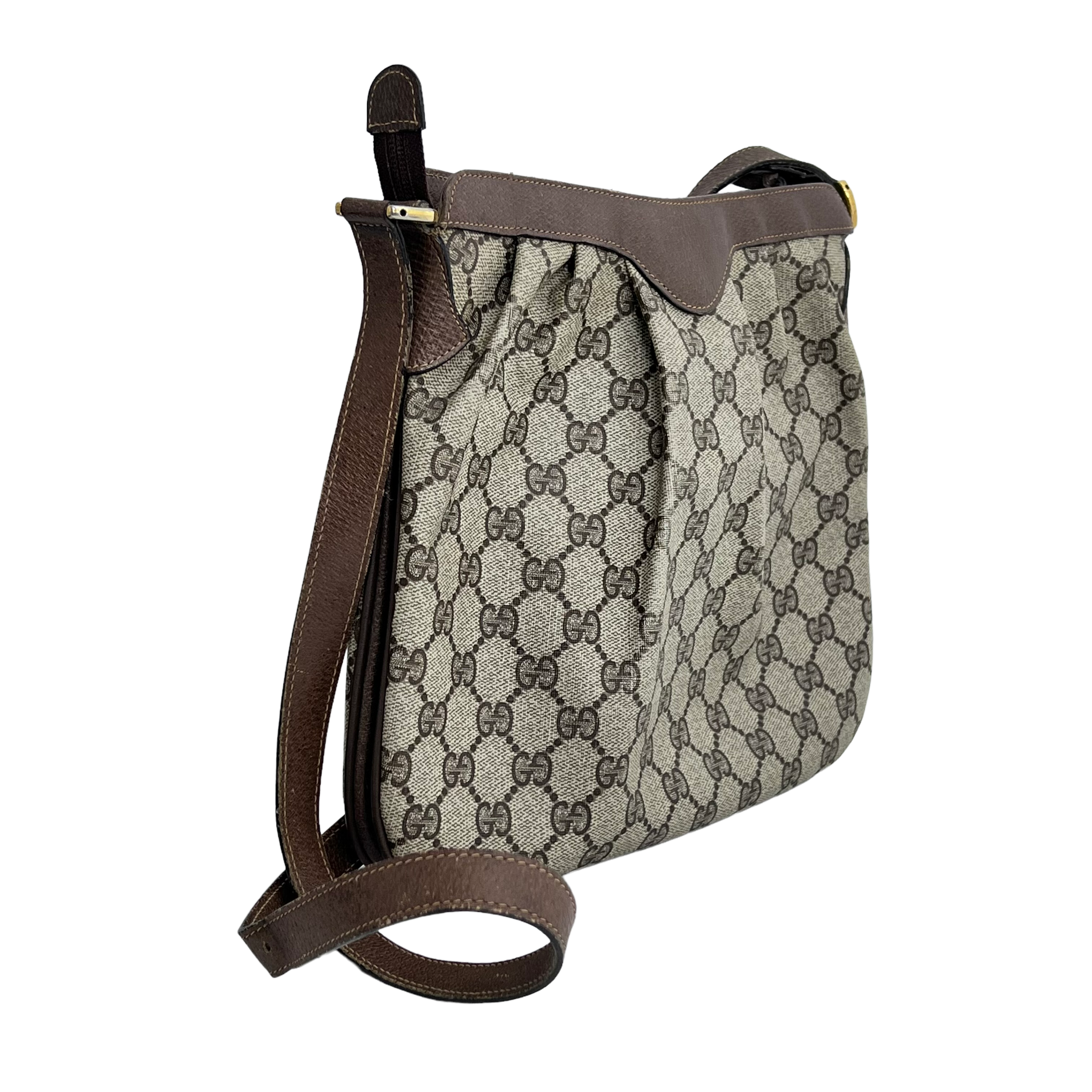 Medium Vintage GG Web Crossbody