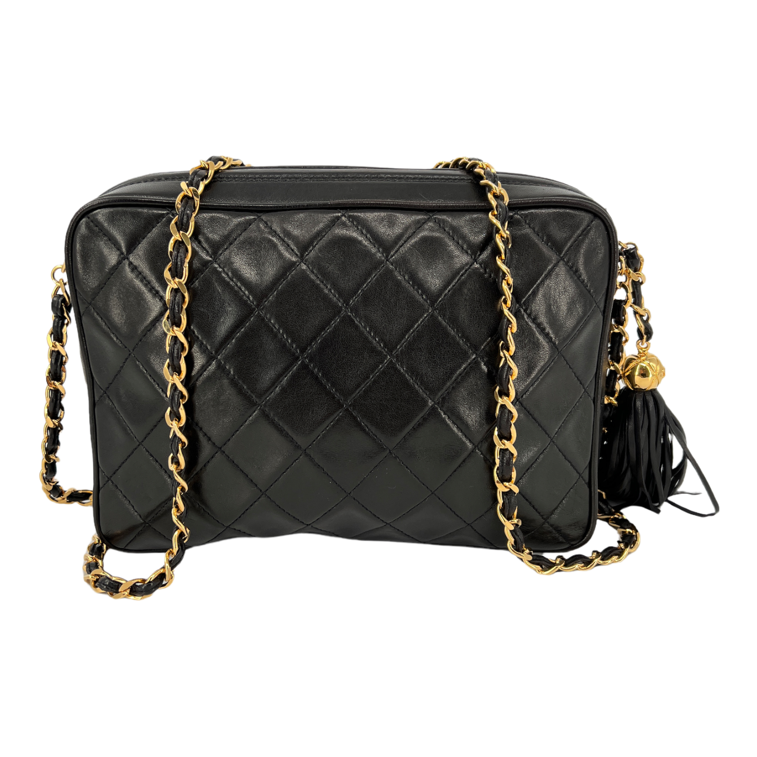 Vintage Black Lambskin Camera Bag