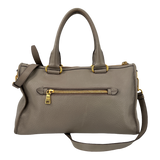 Grey Vitello Daino Bag
