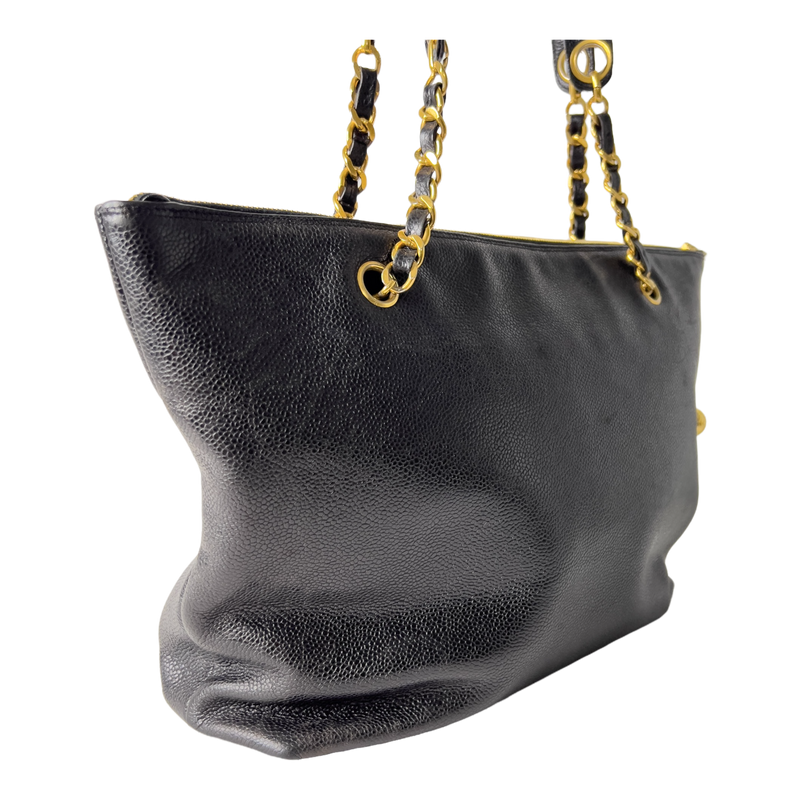Vintage Caviar CC Turn-lock Tote