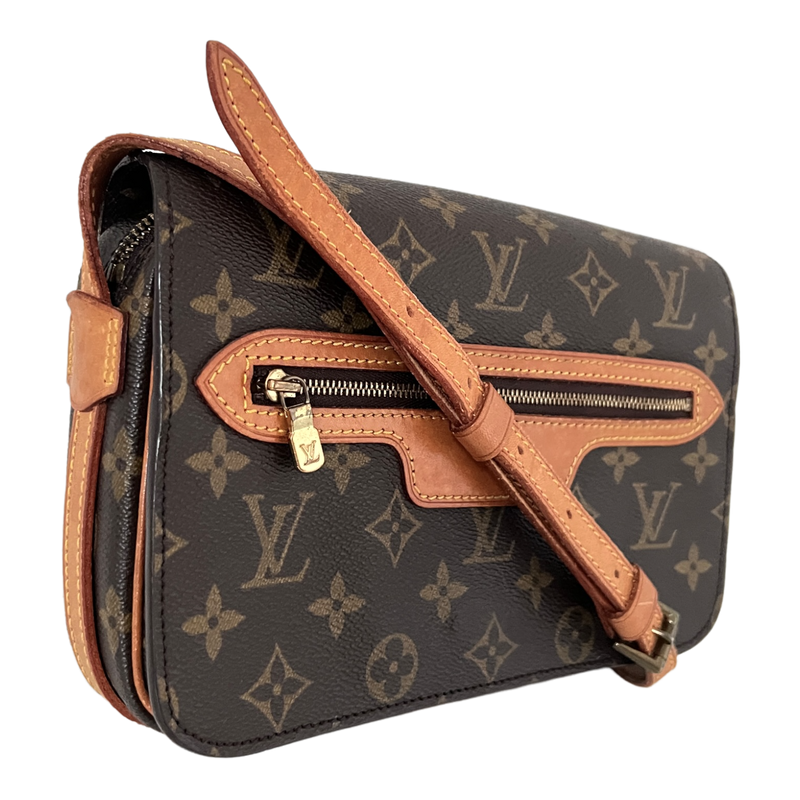 Louis Vuitton Monogram Saint Germain 24 Leather Brown Shoulder bag