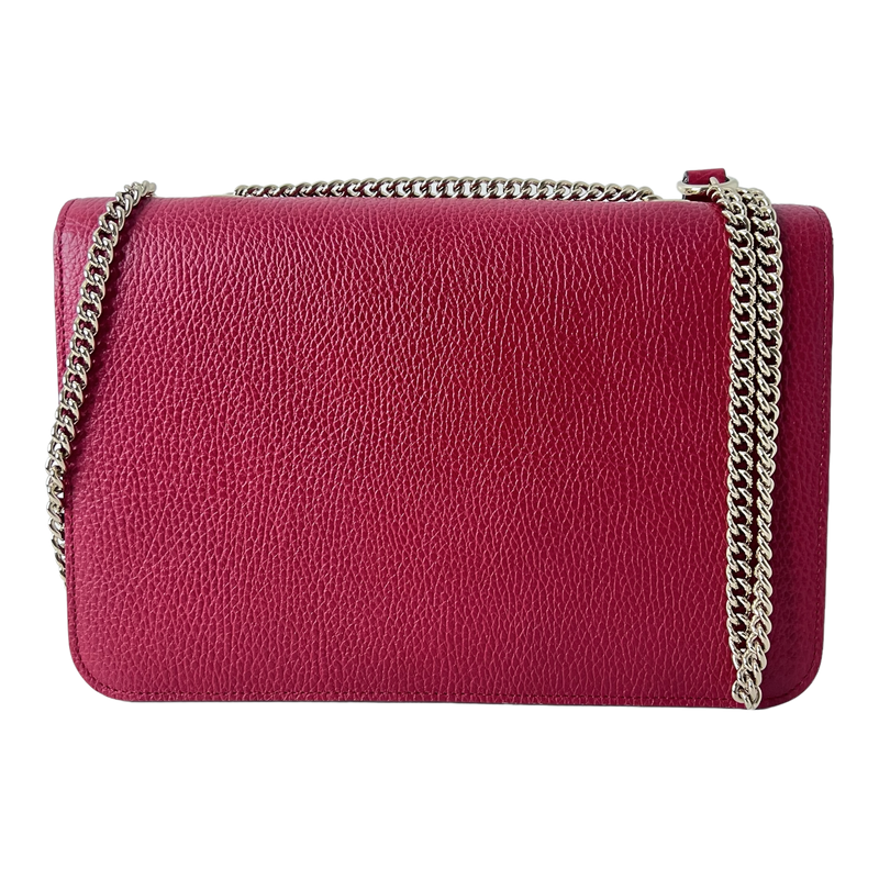 Red Interlocking GG Shoulder Bag