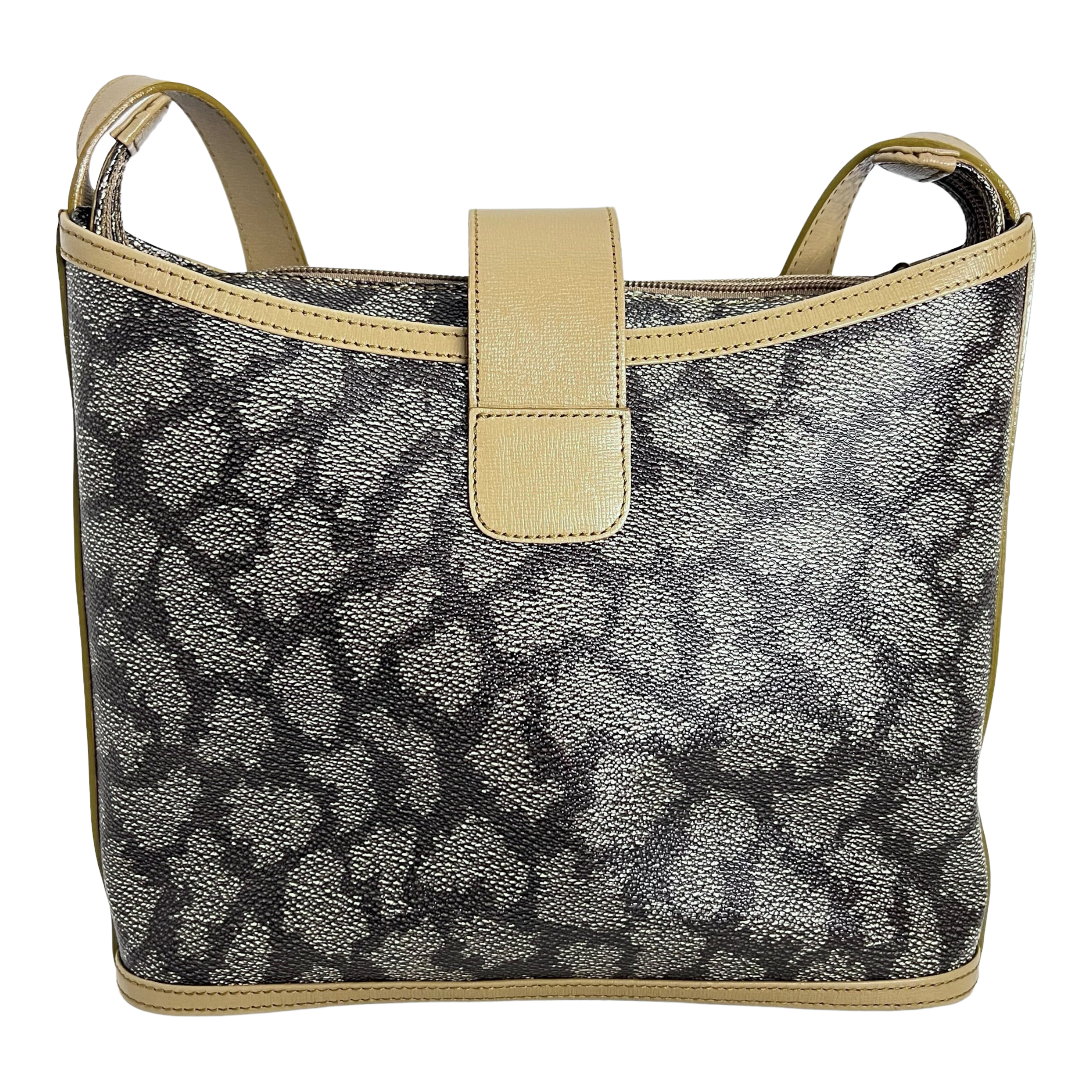 Giraffe Print Snap Close Crossbody