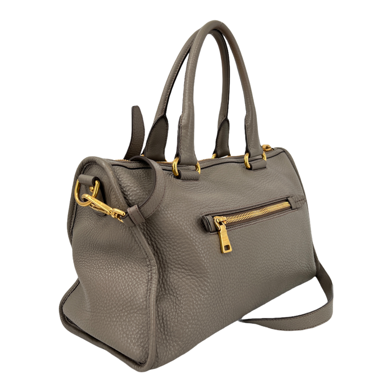 Grey Vitello Daino Bag