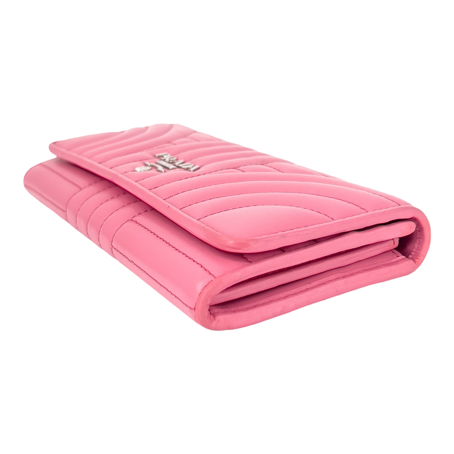 Pink Soft Calfskin Diagramme Continental Wallet