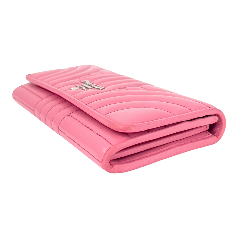 Pink Soft Calfskin Diagramme Continental Wallet