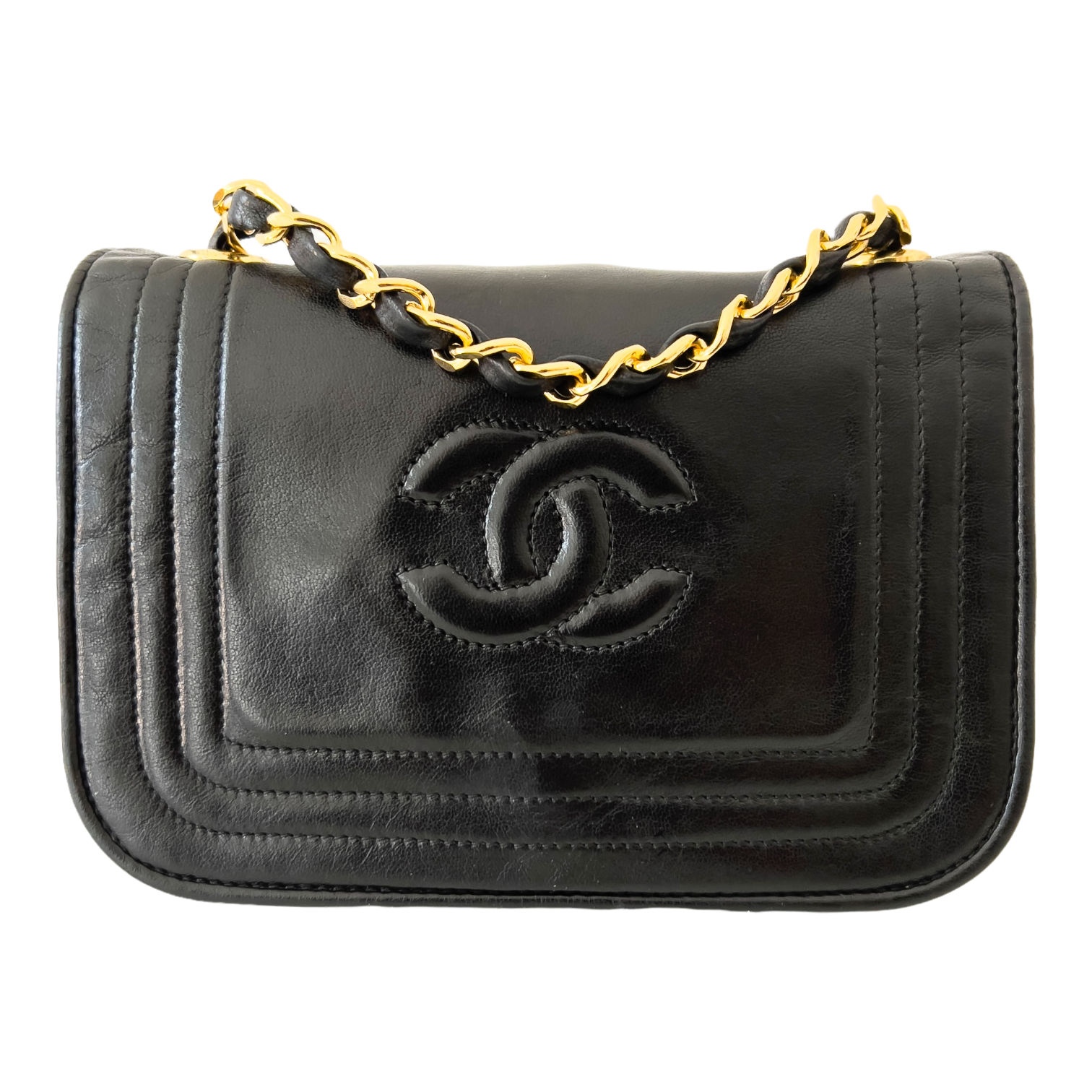 CC Lambskin Mini Shoulder Bag