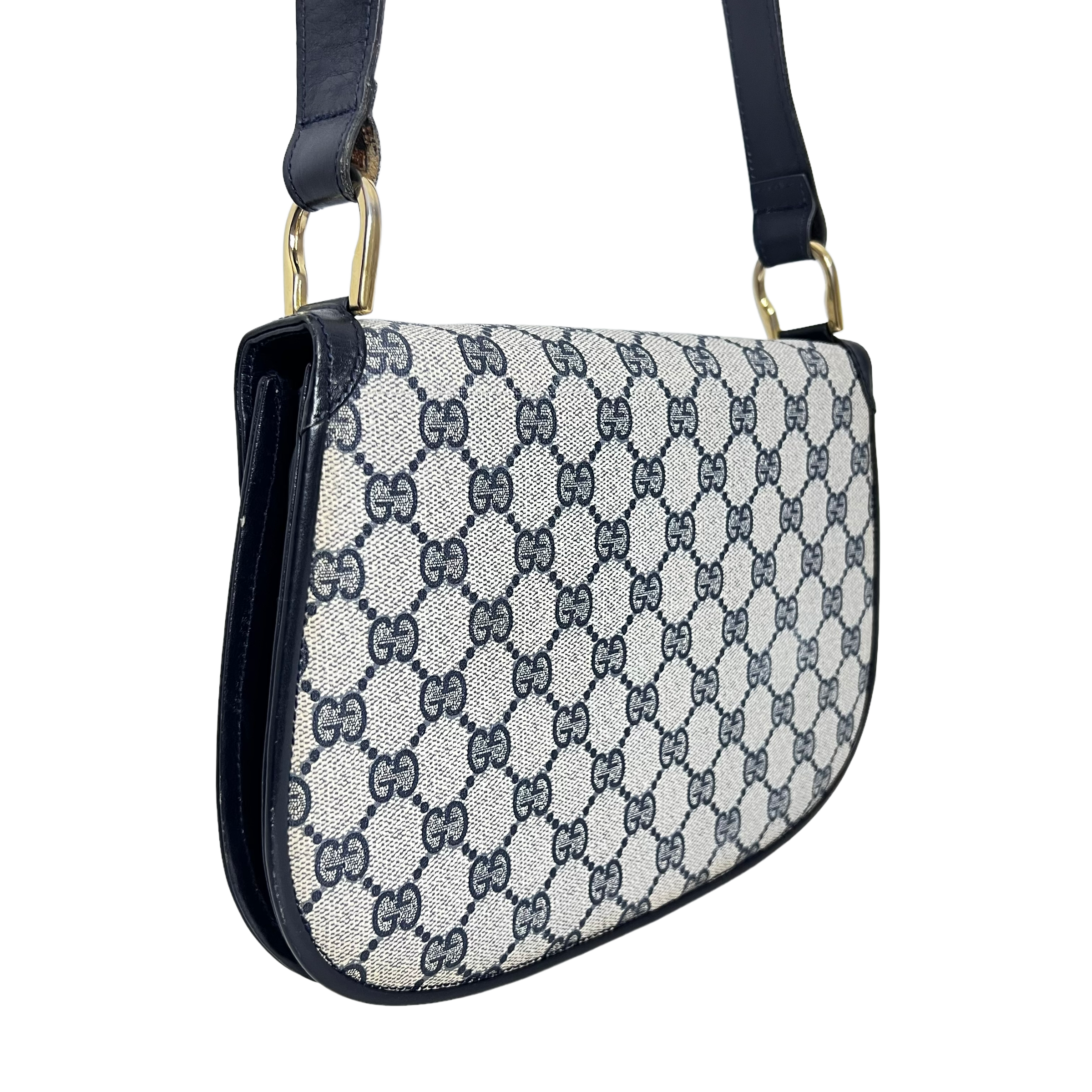 Vintage GG Web Twist Lock Shoulder Bag