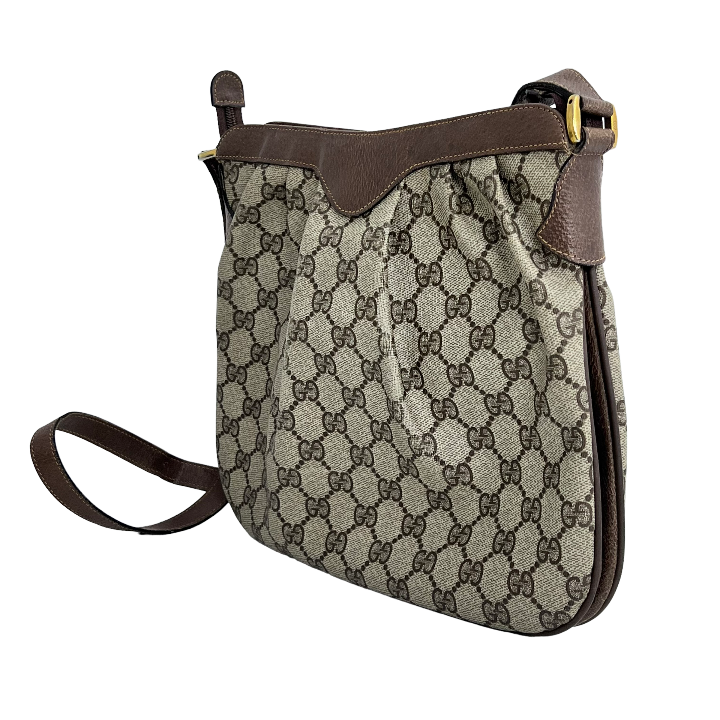 Medium Vintage GG Web Crossbody