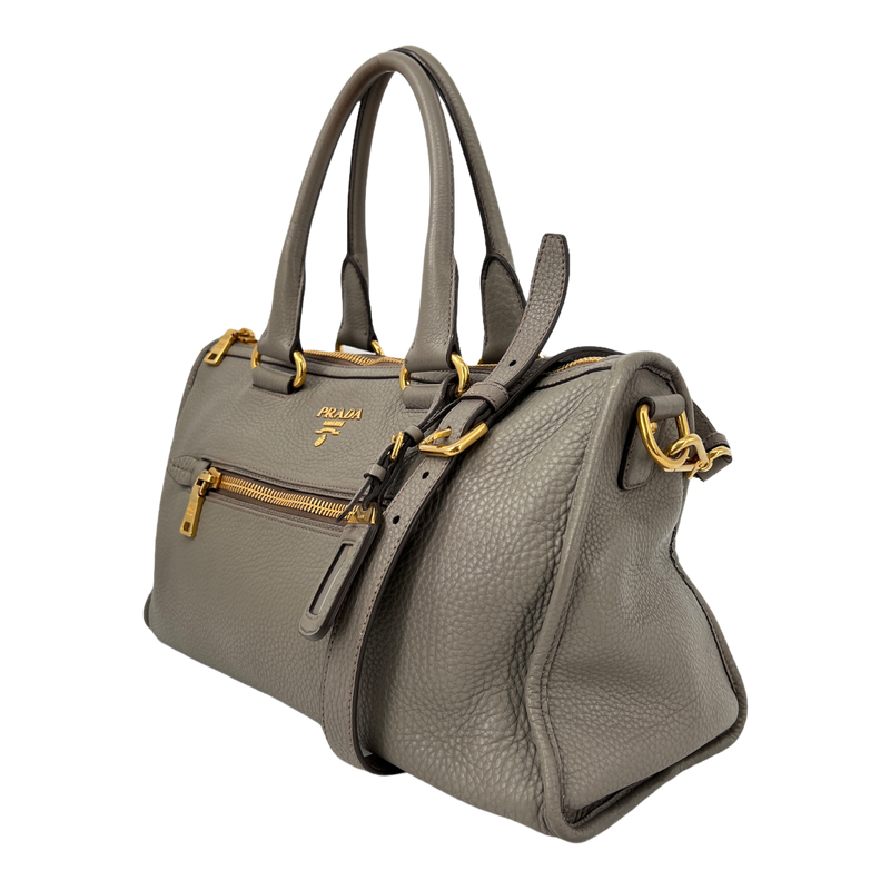 Grey Vitello Daino Bag